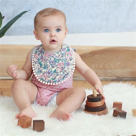 Olivia Reversible Bib - Billy Bibs - heirloom baby bib Sewing Kids Clothes, Sewing For Kids, Diy ...