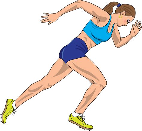 Track Runner Clipart