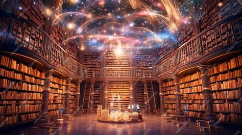 Premium AI Image | Akashic record a cosmic library for consciousness