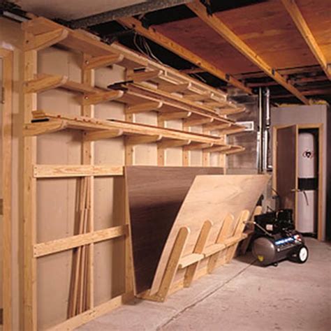 Lumber Storage Rack Woodworking Plan from WOOD Magazine | Lumber storage, Lumber storage rack ...