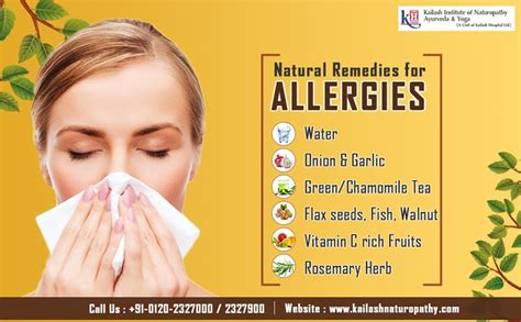 Know how you can treat your allergies with natural remedies.