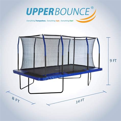 8x14ft. Large Rectangle Trampoline | Garden Trampoline for Adults