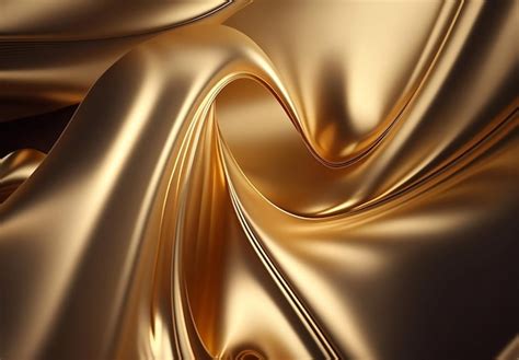 Premium AI Image | Gold is the color of the fabric