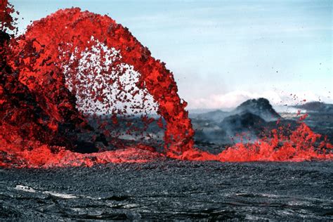 Red Fountain Of Lava Free Stock Photo - Public Domain Pictures