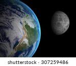 Earth And The Moon 2 Free Stock Photo - Public Domain Pictures
