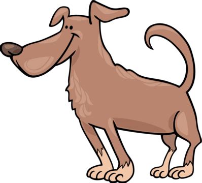 Cute Sitting Dog Cartoon Illustration Brown Nose Mongrel Vector, Brown, Nose, Mongrel PNG and ...