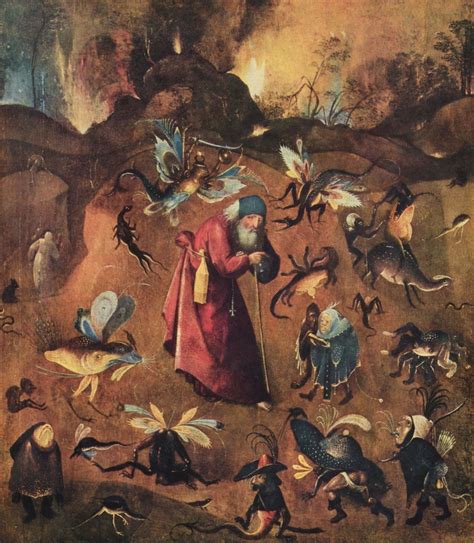 Anthony with monsters by Hieronymus Bosch | USEUM