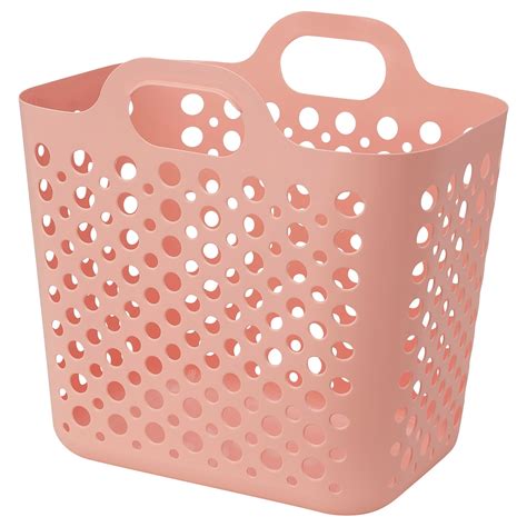 SLIBB flexible laundry basket, pink, 24 l (6 gallon) - IKEA