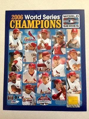 St. Louis Cardinals Team Composite 2006 World Series 8x10 Photofile Photo/Poster | eBay