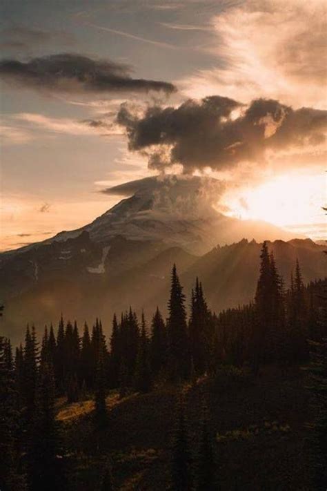 Mount Rainier Metal Print / Washington Photography / Metal Wall Art / Nature Photography ...