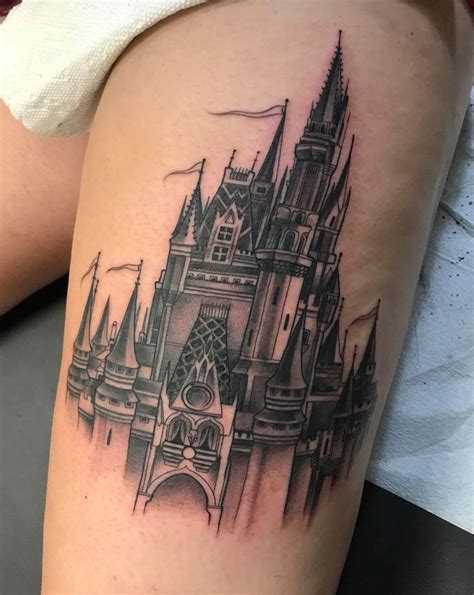 Disney Castle Tattoo Sleeve | Small Tattoo Designs