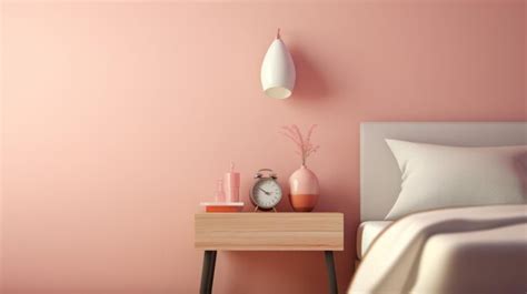 Premium AI Image | Minimalist Bedroom Interior Decor With Pastel Pink ...