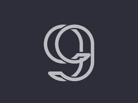 99 monogram - Another version | Numbers typography, Branding design logo, Numbers logo