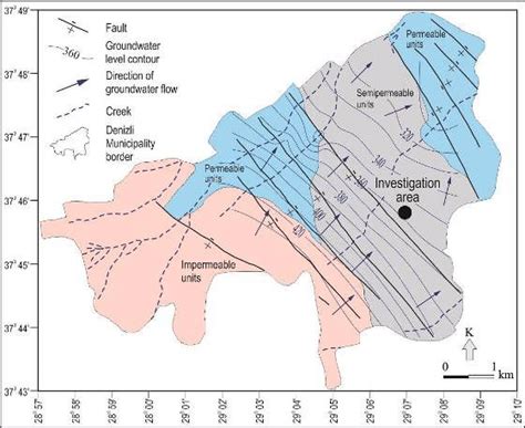 Hydrogeology map of the study and surrounding area [2] | Download Scientific Diagram