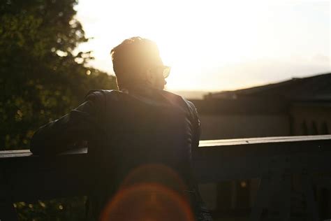 chilling, eyewear, lens flare, man, person, relaxing, sitting ...