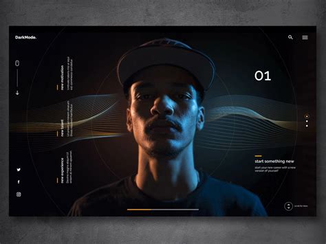 Dark Mode Web Design | Portfolio web design, Web design, Web design inspiration