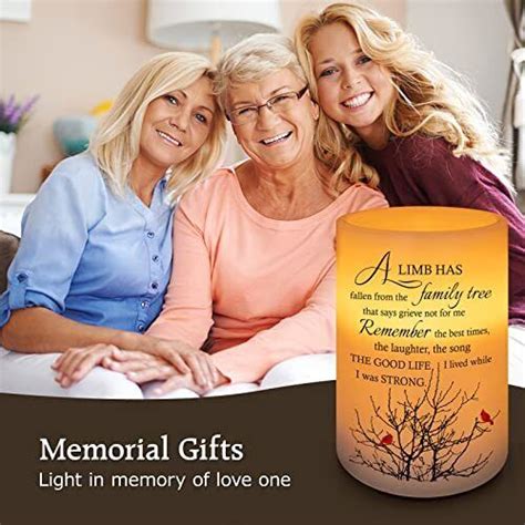 Sympathy Candle - Custom Memorial Gift, Realistic Wax, Printed Family Tree | eBay