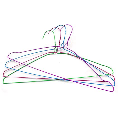 Colorful PVC Coated 18 Inches Wire Shirt Hangers