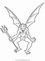 Imp Demon Coloring Page For Kids  Free Imps Printable Pages sketch template