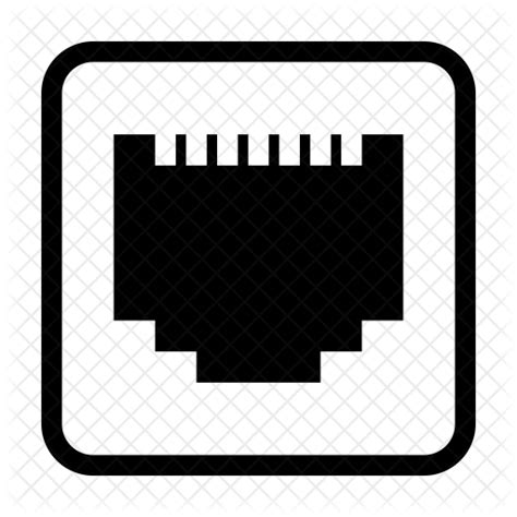 Ethernet Port Icon #174665 - Free Icons Library