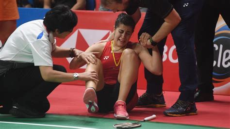 Carolina Marin's knee injury against Saina Nehwal highlights cost of ...