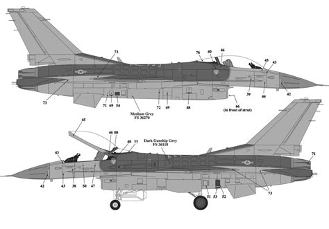 F-16 stenciling decals