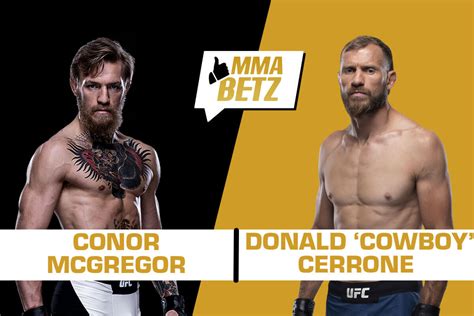 Conor McGregor vs. Donald Cerrone Closing Odds