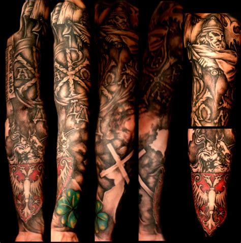 Serbian symbols sleeve. | Gangsta tattoos, Croatian tattoo, History tattoos