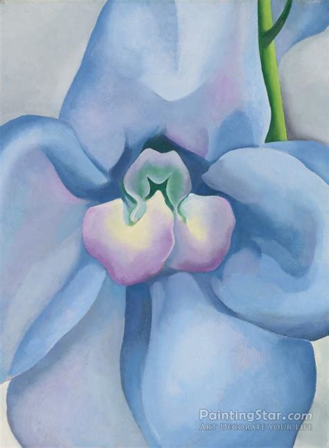 Blue Flower (the Blue Flower) Artwork By Georgia O'keeffe Oil Painting & Art Prints On Canvas ...