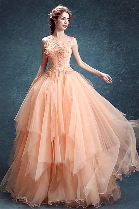 Peach Color Dress For Wedding - jenniemarieweddings