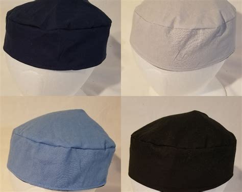 Solid Colors Kippah Yarmulke Original Buchari Style Reversible Washable Black, Blue, White, Navy ...