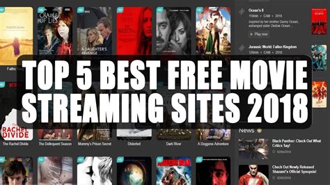 Top 5 Best Free Movie Streaming Sites 2018 To Stream New Movies - YouTube