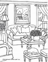 Coloring pages For Adults… Some Drawings Of Living Rooms Adults To  sketch template