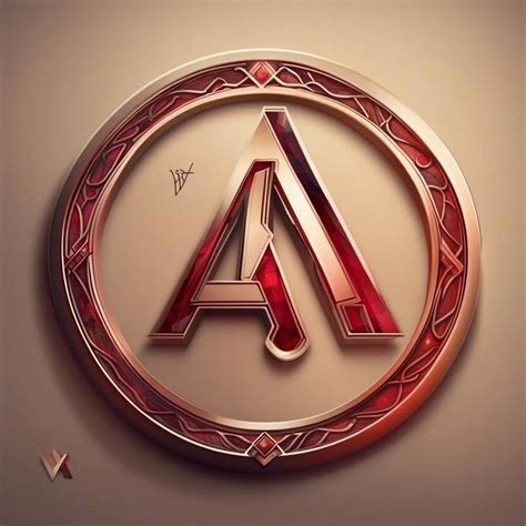 the letter a is inscribed in a circle