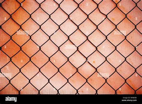 Rusty chain link fence as abstract background Stock Photo - Alamy