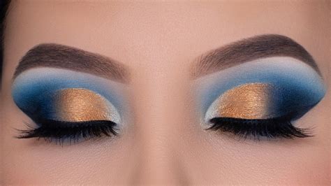 Blue And Gold Makeup Eye | Makeupview.co