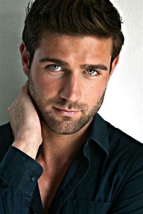 Blue eyes, brown hair, scruff | Blue eyed men, Dark hair blue eyes, Most handsome men