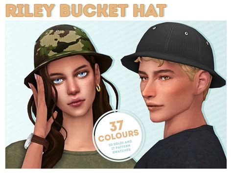 Solistair Riley Bucket Hats by Solistair at TSR » Sims 4 Updates