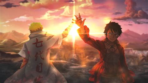 Naruto and Luffy by RaVerzoArt on DeviantArt