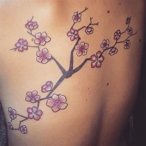 75+ Best Japanese Cherry Blossom Tattoo - Designs & Meanings 2019