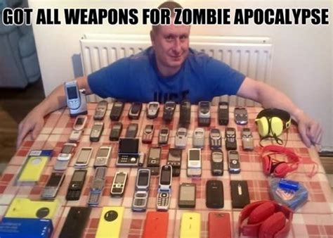 Funny Weapons For Zombie Apocalypse Meme Picture