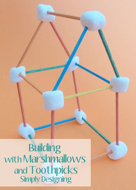 Marshmallow Tower Challenge With Toothpicks