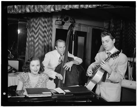 File:Barbara Carroll, Clyde Lombardi, and Chuck Wayne, Downbeat, New York, N.Y., ca. Sept. 1947 ...