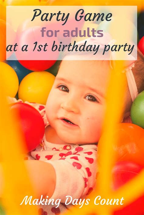 DIY First Birthday Games: Who Knows Baby Best - Making Days Count | First birthday games, 1st ...