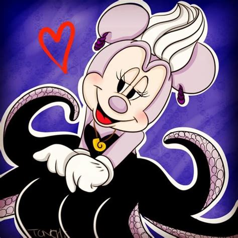 Minnie as Ursula | Minnie mouse pictures, Disney symbols, Disney drawings