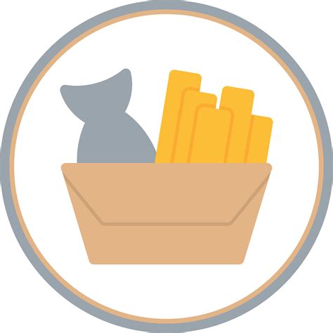 Fish And Chips Vector Icon Design 15720440 Vector Art at Vecteezy