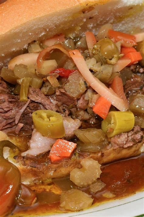 Chicago Italian Beef (Pot Roast Style) with Homemade Hot Giardiniera ...