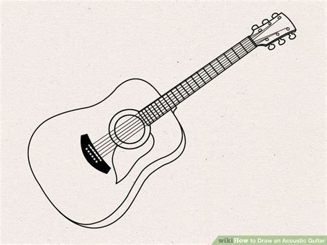 How to Draw an Acoustic Guitar: 15 Steps (with Pictures) - wikiHow ...