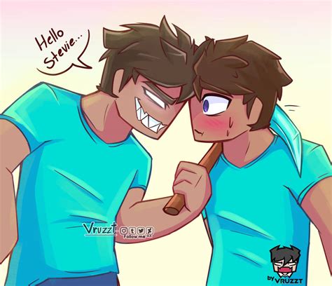 Minecraft Herobrine x Steve jsjsjsjsj by Vruzzt on DeviantArt