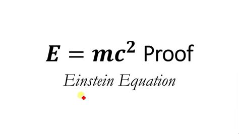 Mass and energy Einstein Equation Proof Modern Physics - YouTube